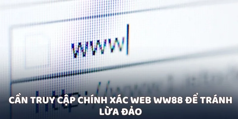 Cần truy cập chính xác web WW88 để tránh lừa đảo