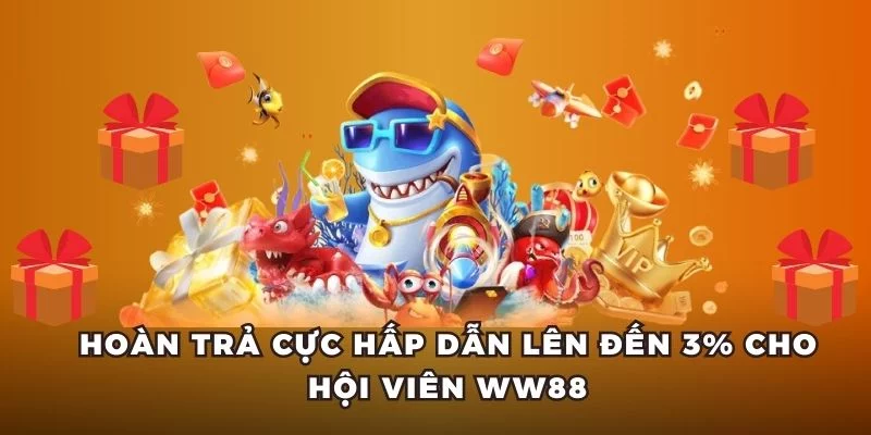 Hoàn trả cực hấp dẫn lên đến 3% cho hội viên WW88